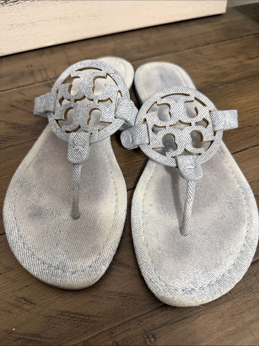 Tori Burch  Sandals light denim size 7.5